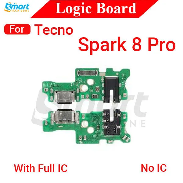 Charging Logic Board For Tecno Spark 8 Pro Charging Port USB Plug PCB Dock Connector Spare parts Charging Port Parts Price in Bangladesh - Mobile.com.bd