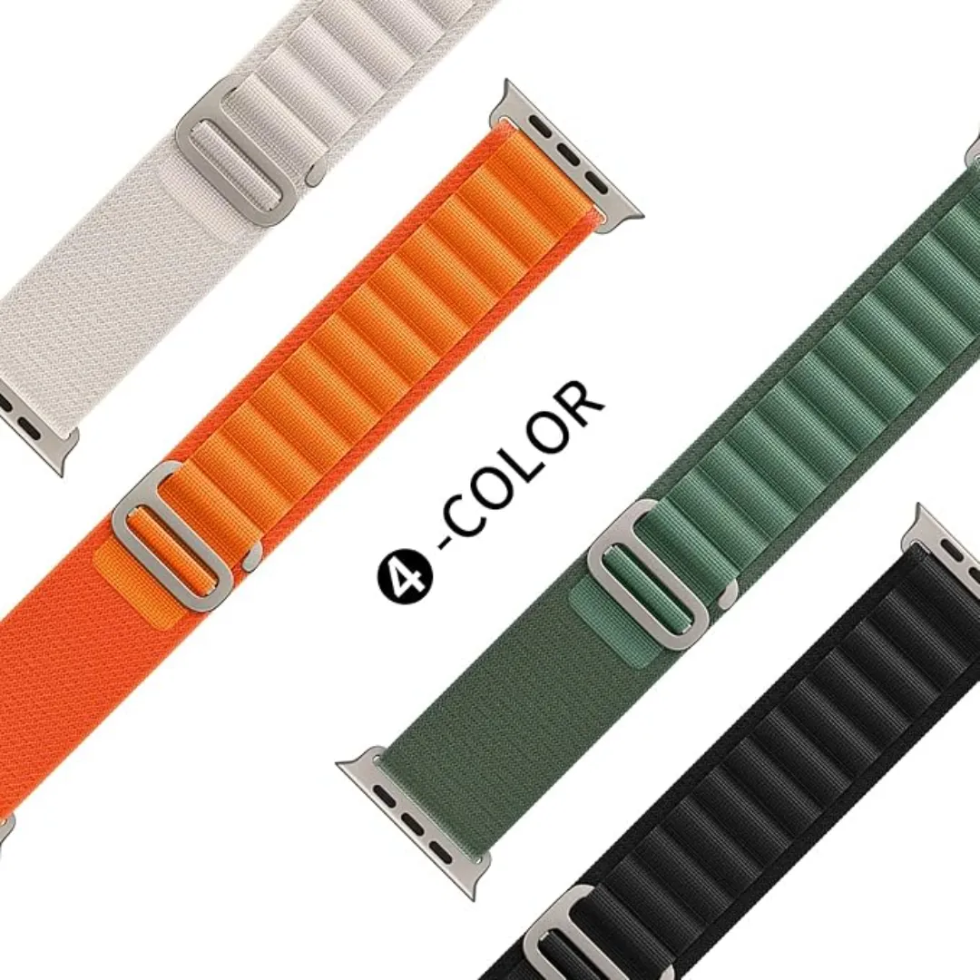 Premium Alpine Loop Band For Apple Watch Bracelet Strap 8 7 45Mm Ultra 49Mm Nylon Sport Band For Iwatch Series 8 7 6 5 44Mm 42Mm - Price in Bangladesh