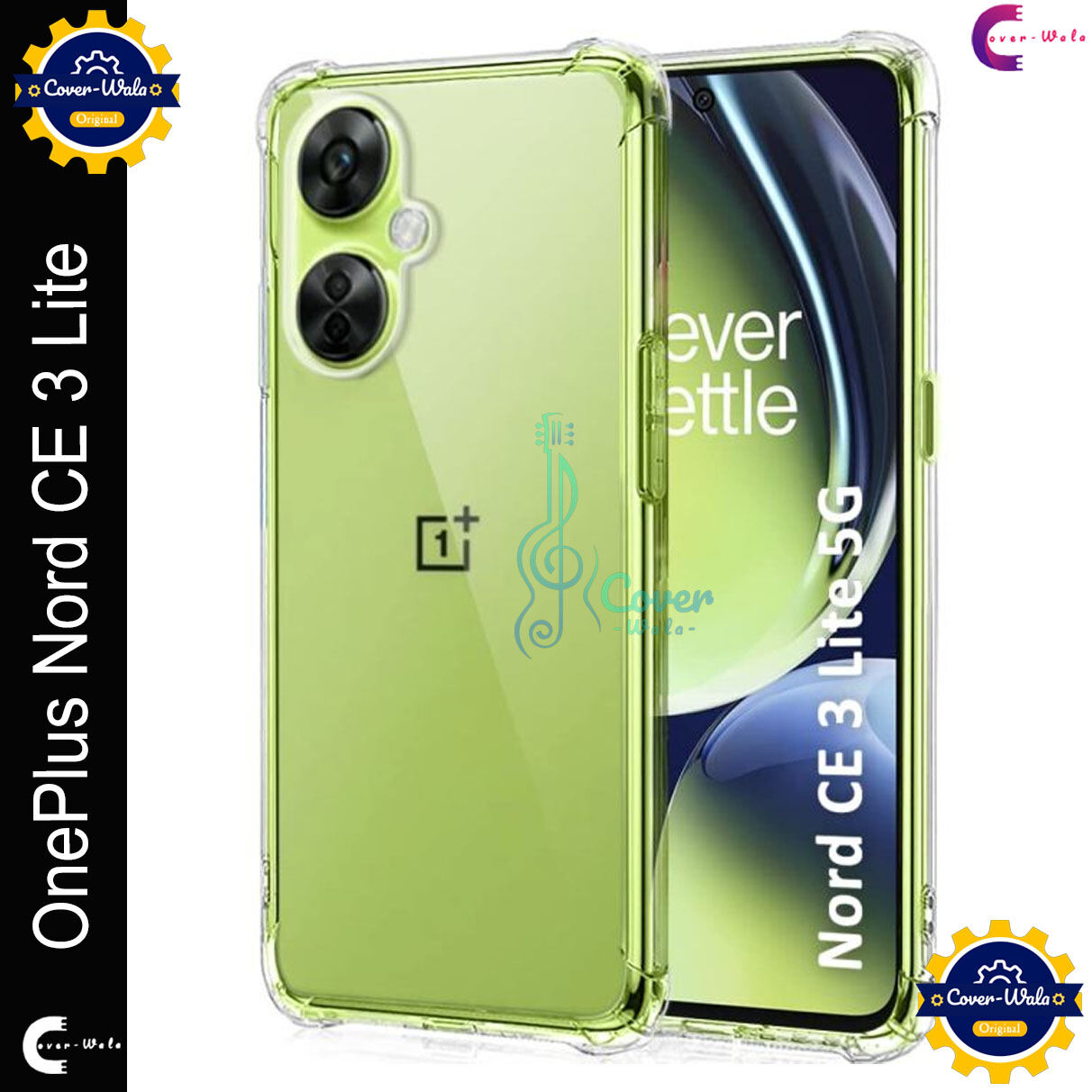 Transparent back cover For OnePlus Nord CE 3 Lite 5G / 1+ Nord CE 3 Lite 5G Luxury transparent Protect Back Cover Soft Case