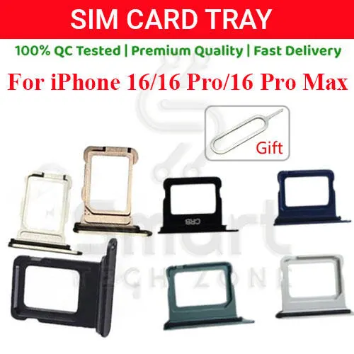 Apple iPhone 16/16 Pro/16 Pro Max Sim Tray Slot with Sim Ejector Pin Replacement Part Sim Trays & Ejector Pins Price in Bangladesh - Mobile.com.bd