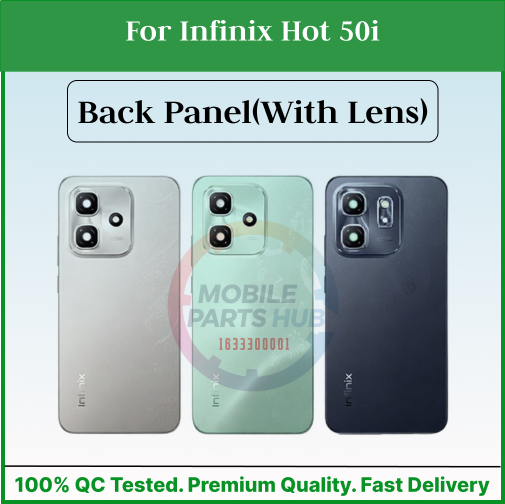 For Infinix Hot 50i Back Panel/Backshell/ Casing + Camera Lens With Logo-All Colors Available Mobile Parts & Accessories Price in Bangladesh - Mobile.com.bd