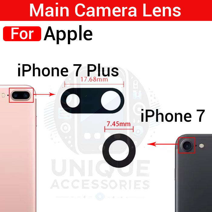 Apple Camera Main Glass Lens for Apple iPhone 7 7 Plus Replacement Part (Not Tempered Camera Glass Protector) Screen & Lens Protectors Price in Bangladesh - Mobile.com.bd