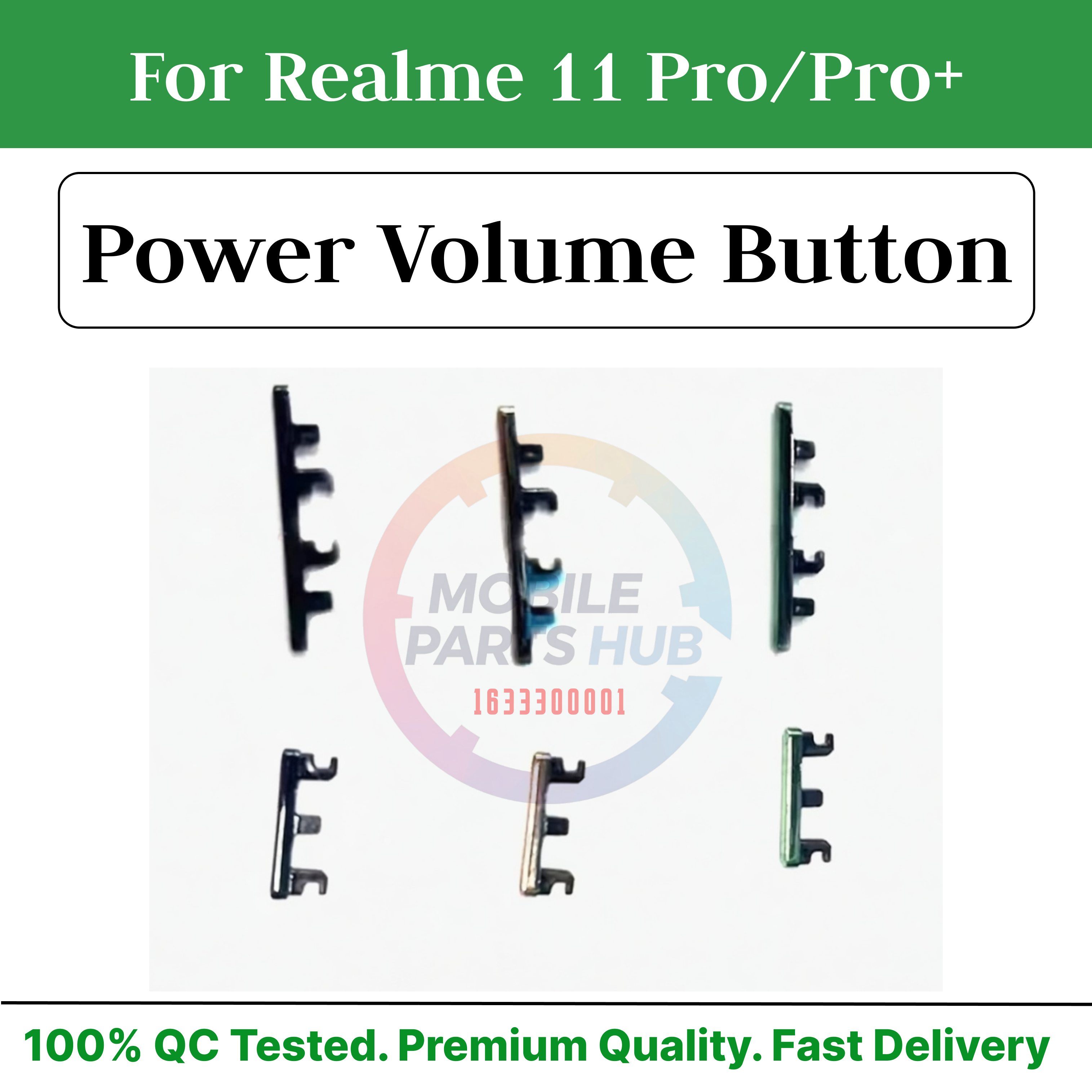 Compatible with Realme 11 Pro (RMX3771) / Pro Plus (RMX3740, RMX3741) External Side Buttons Power On Off + Volume Control Button Outside Side Keys Mobile Parts & Accessories Price in Bangladesh - Mobile.com.bd