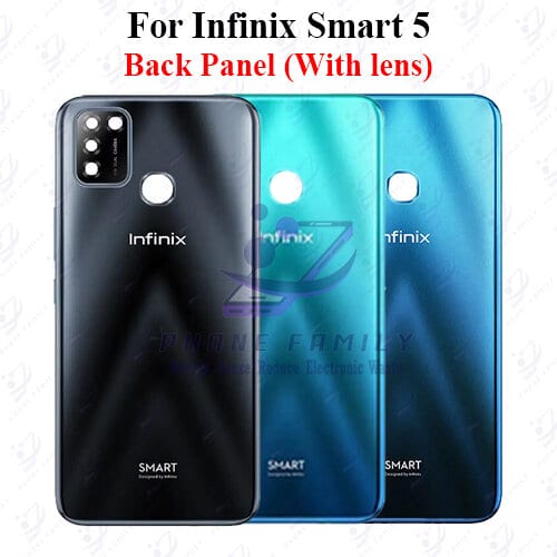 For Infinix Smart 5 Back Panel/Backshell/ Casing +Camera Lens + Side Button With Logo-All Colors Available Price in Bangladesh - Mobile.com.bd