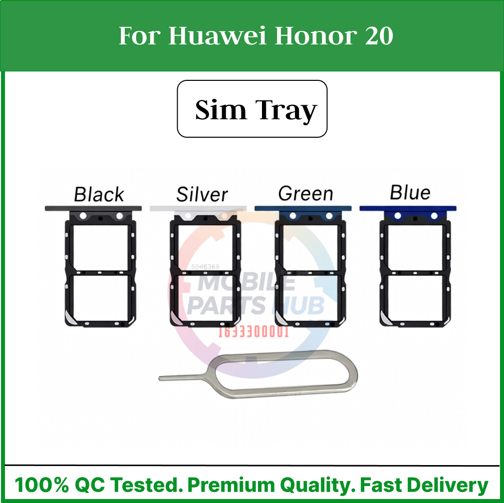Huawei Honor 20 Sim Tray Micro SD Card Slot with Sim Ejector Pin Replacement Part Mobile Parts & Accessories Price in Bangladesh - Mobile.com.bd