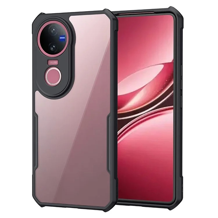 Xundd Back Cover for Vivo V50 5G Transparent Hybrid Hard PC Back Bumper