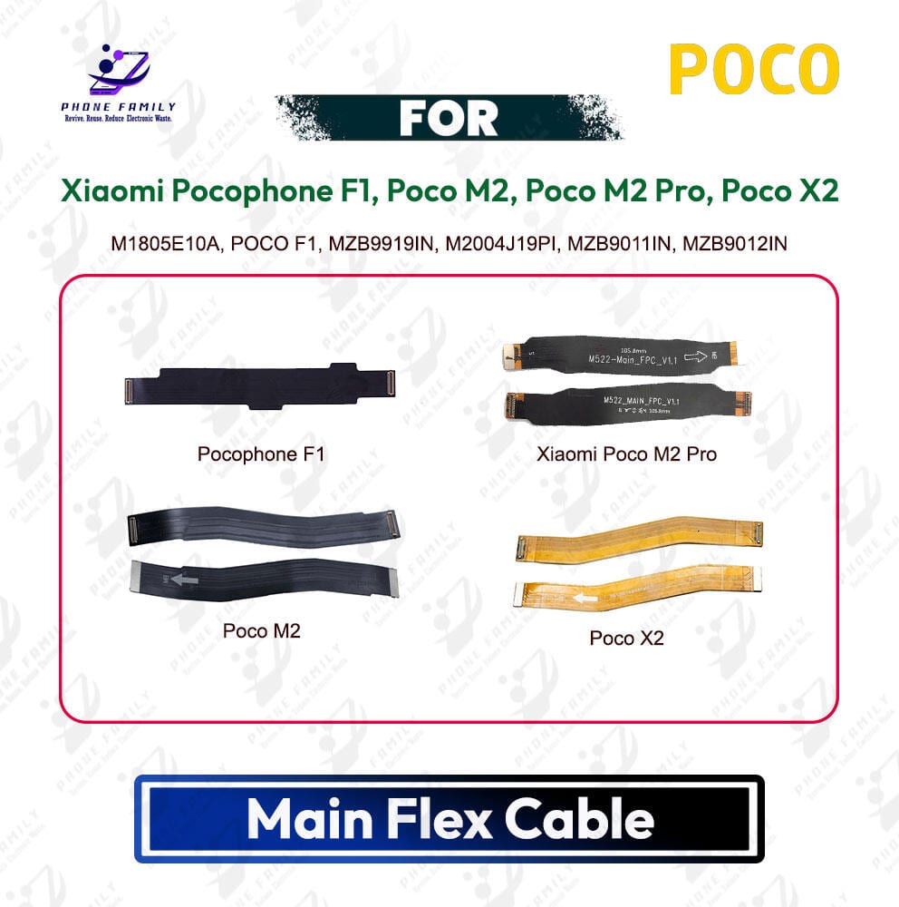 Xiaomi Pocophone F1, Poco M2, Poco M2 Pro, Poco X2 Main Board Motherboard Connector Flex Cable Flex Cable Ribbon Price in Bangladesh - Mobile.com.bd