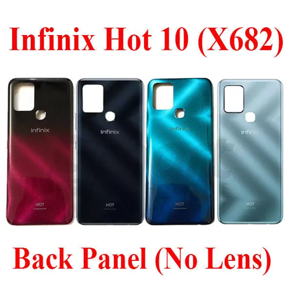 Infinix Hot 10 (X682) Back Panel/Backshell/ Casing + Without Camera Lens + Side Buttons With Logo-All Colors Available Back Panels & Housings Price in Bangladesh - Mobile.com.bd