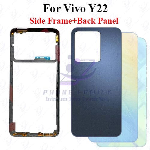 For Vivo Y22 Full Body Housing ( Side Frame + Back Panel Without Camera Glass ) - Price in Bangladesh