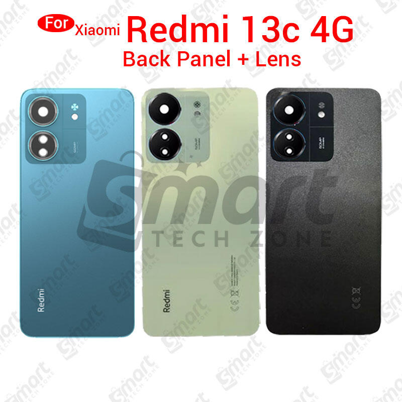 Xiaomi For Xiaomi Redmi 13c 4G Back Panel/ Backshell/ Camera Lens Casing Logo-All Colors Available Back Panels & Housings Price in Bangladesh - Mobile.com.bd