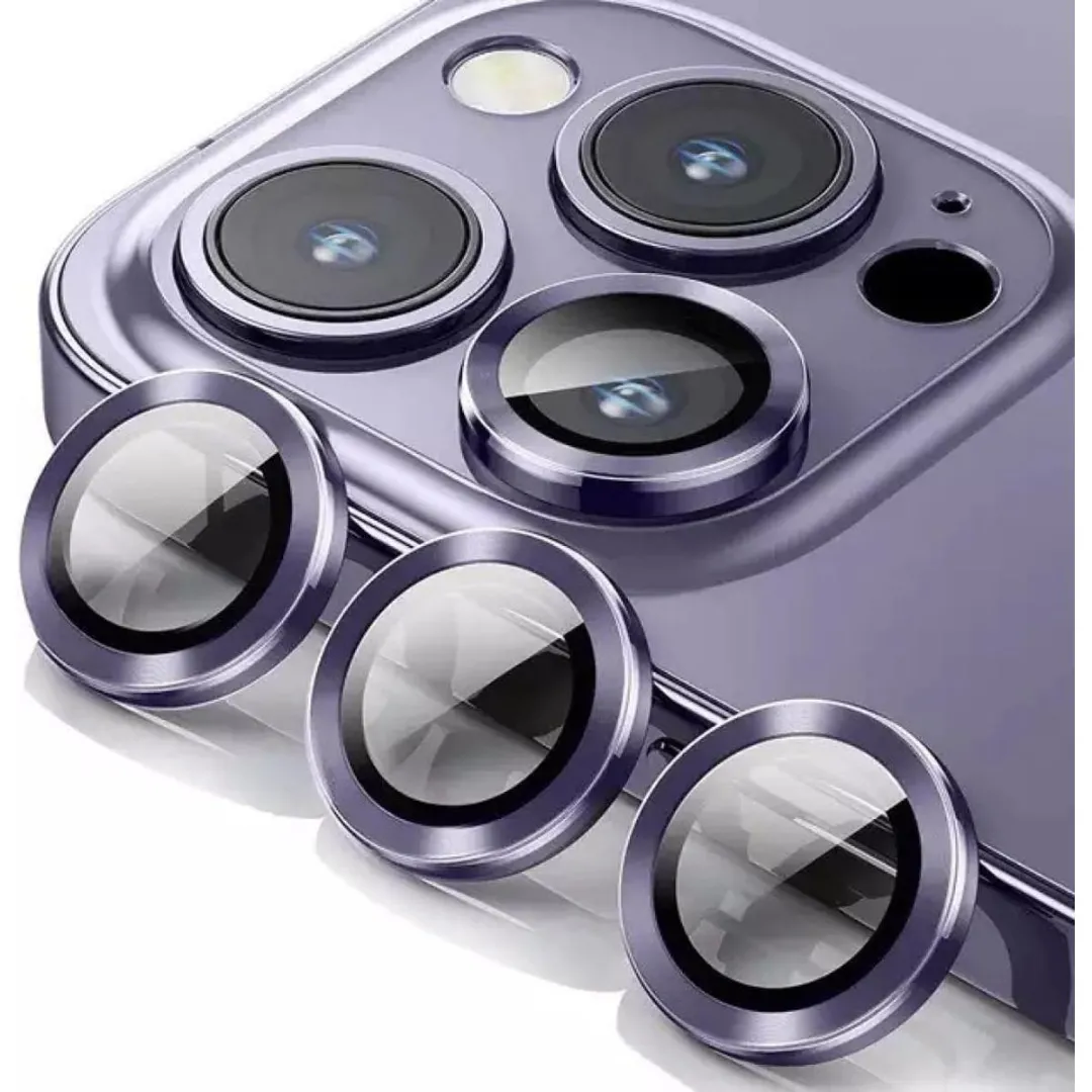 Camera Lens Protector Ring Alloy Glass For Iphone 14 Pro / 14 Pro Max Ultra-Thin Aviation Alloy Lens Film Rear Camera Scratch-Resistant (Deep Purple) Mobile Accessories Price in Bangladesh - Mobile.com.bd
