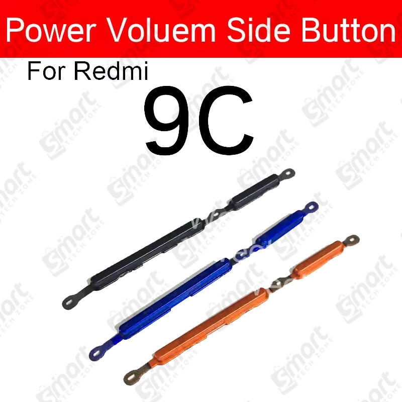 Compatible with Xiaomi Redmi 9c External Side Buttons Power On Off + Volume Control Button Outside Side Keys - Price in Bangladesh