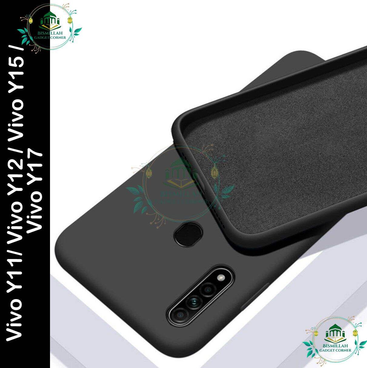 Premium Liquid Silicone Phone case for VIVO Y11 / VIVO Y12 / VIVO Y15 / VIVO Y17 Liquid Silicon Mobile Back Case Soft Silicone Phone Cover