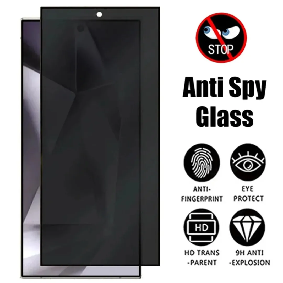 Samsung Galaxy S24 Ultra Premium Privacy Tempered Glass Screen Protector With Fingerprint