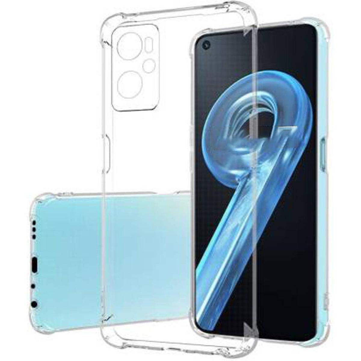 Oppo Realme 9i - Transparent Silica Gel Matte ShockProof Slim Thin Back Cover Phone Case With Bumper