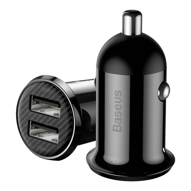 Baseus Grain Pro Car Charger Dual USB 4.8A Smart Appliances Price in Bangladesh - Mobile.com.bd