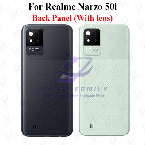 For Realme Narzo 50i Back Panel/Backshell/ Casing +Camera Lens +Side Button With Logo-All Colors Available Price in Bangladesh - Mobile.com.bd