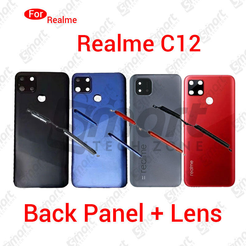 Realme C12 Back Panel/Backshell/ Casing + Camera Lens + Side Buttons With Logo-All Colors Available Replacement Parts Price in Bangladesh - Mobile.com.bd