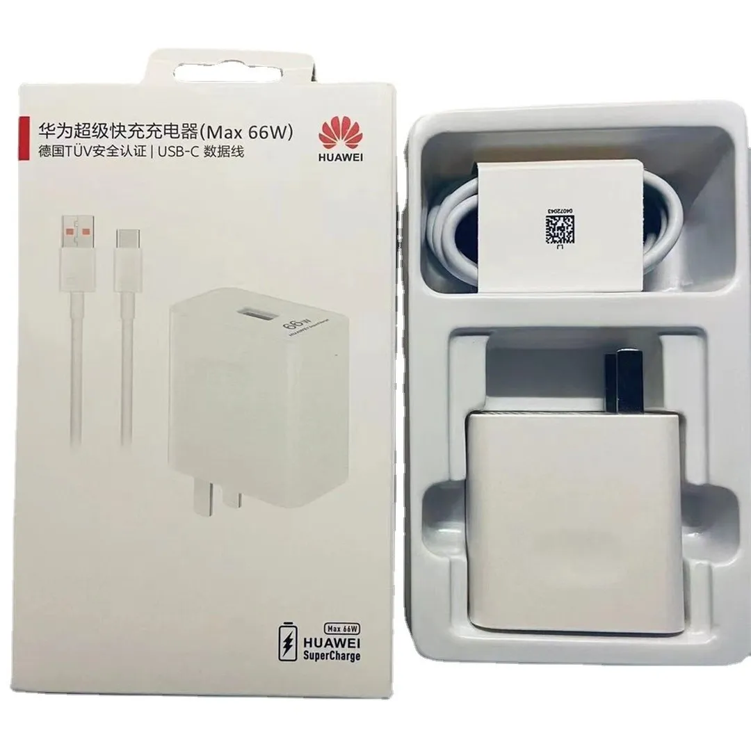 Original Huawei 66W EU Supercharge Fast Charger with 6A Type-C Cable for P40/P40 Pro/P50/Honor 90/80 Chargers Adapters Price in Bangladesh - Mobile.com.bd