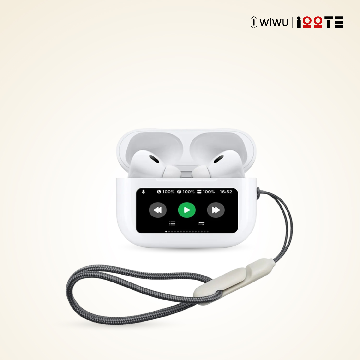 WiWU T22 ANC Wireless Earbuds with LCD Touch Screen - Price in Bangladesh