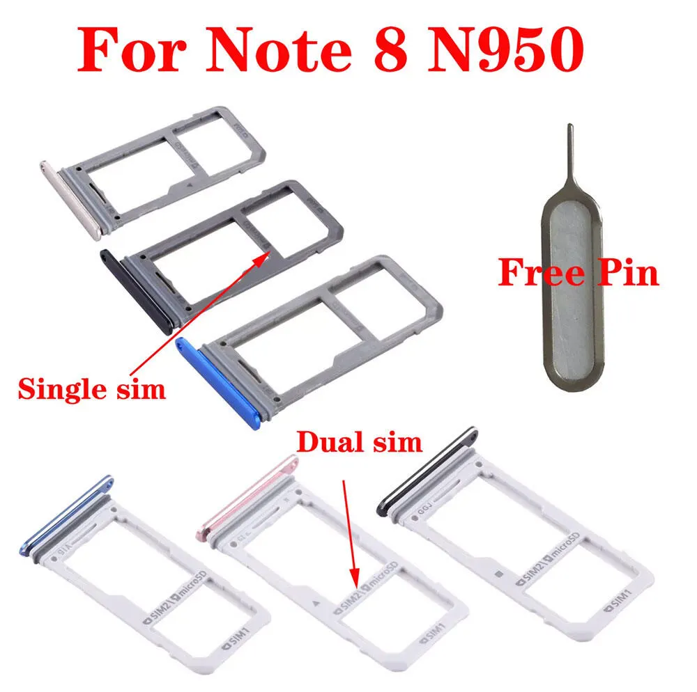 Samsung Galaxy Note 8 Sim Tray Micro SD Card Slot with Sim Ejector Pin Replacement Part Sim Trays & Ejector Pins Price in Bangladesh - Mobile.com.bd