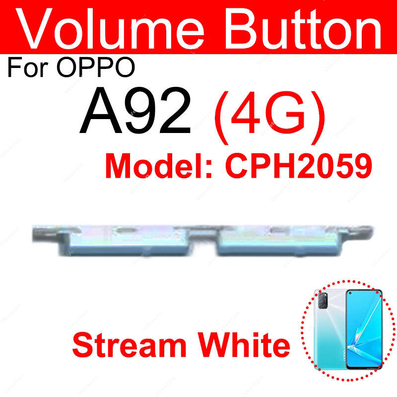 Compatible with Oppo A92/A92s External Side Buttons Volume Control Button Outside Side Keys Replacement Parts Price in Bangladesh - Mobile.com.bd
