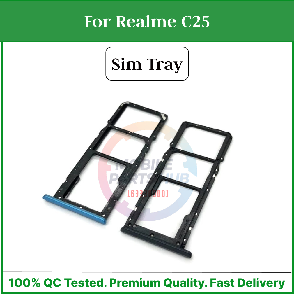 For Realme C25 Sim Tray Micro SD Card Slot with Sim Ejector Pin Replacement Part Mobile Parts & Accessories Price in Bangladesh - Mobile.com.bd
