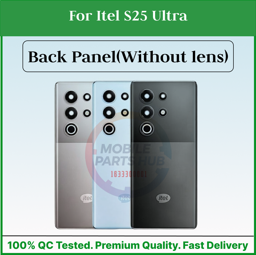 For Itel S25 Ultra Back Panel/Backshell/ Casing + Camera Lens With Logo-All Colors Available Mobile Parts & Accessories Price in Bangladesh - Mobile.com.bd