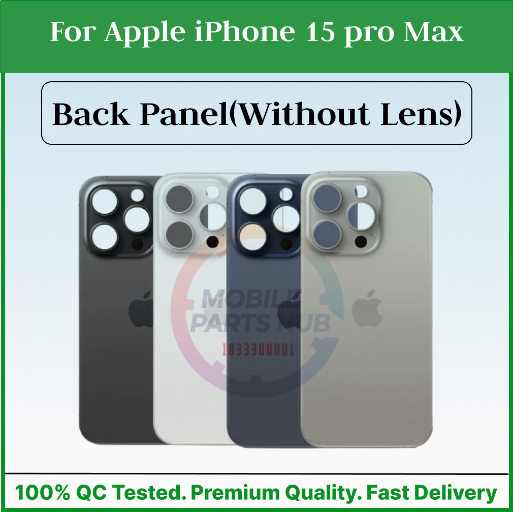 For Apple iPhone 15 Pro Max Back Panel/Backshell/ Casing With Logo-All Colors Available Back Panels & Housings Price in Bangladesh - Mobile.com.bd