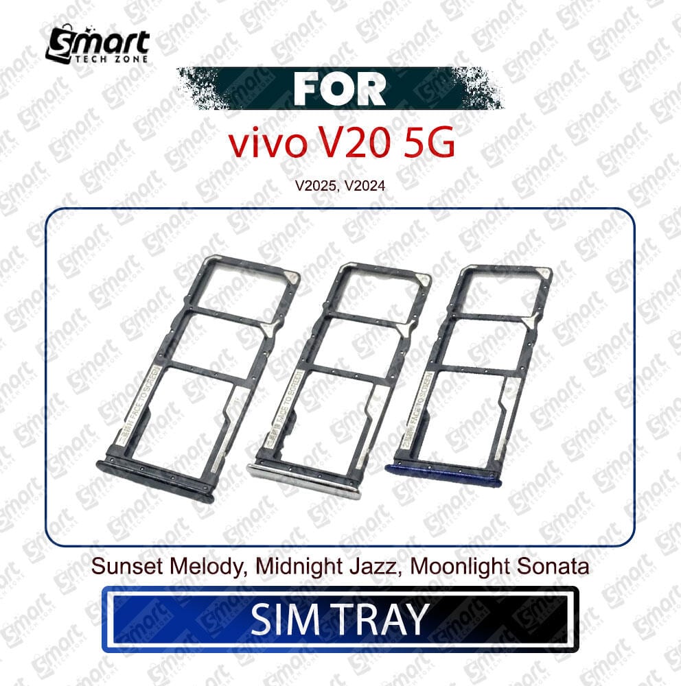 Vivo V20 5G SIM Tray + Micro SD Card Slot Holder – Replacement Part - Price in Bangladesh