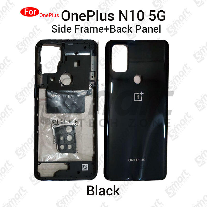 For OnePlus Nord N10 5G Side Frame + Back Panel Housing + Camera Glass Back shell Replacement Spare Parts - Price in Bangladesh