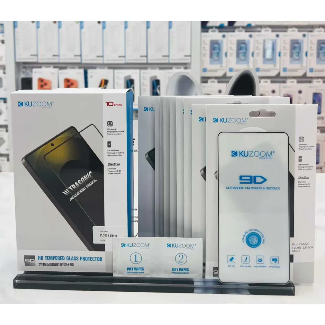 Kuzoom Hd 9D Screen Glass Film For Galaxy S26 Ultra / S25 Ultra / S24 Ultra Mobile Accessories Price in Bangladesh - Mobile.com.bd