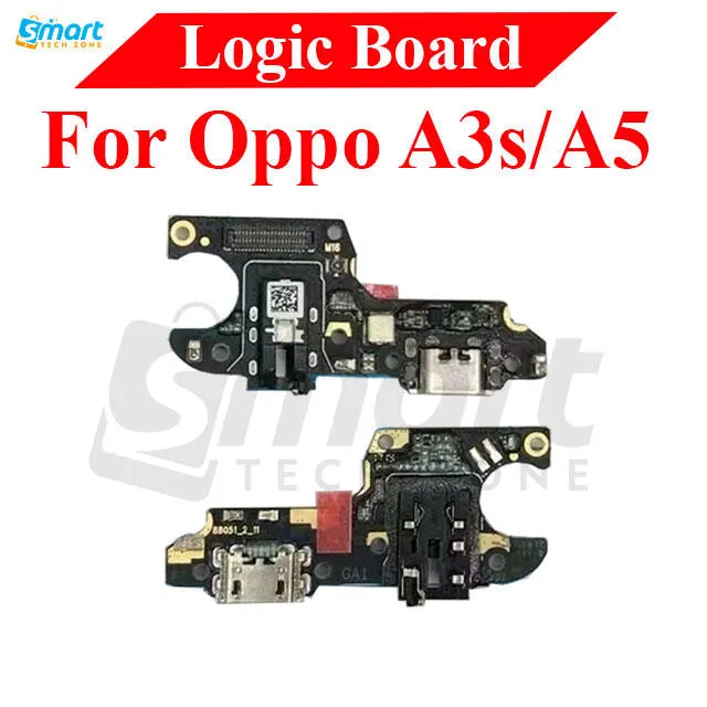 Charging Logic Board For Oppo A3s/A5 Charging Port USB Plug PCB Dock Connector Spare parts Charging Port Parts Price in Bangladesh - Mobile.com.bd