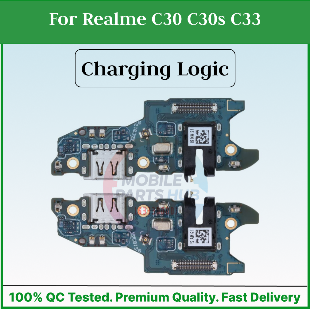 Charging Logic Board For Realme C30 C30s C33 Charging Port USB Plug PCB Dock Connector Spare parts