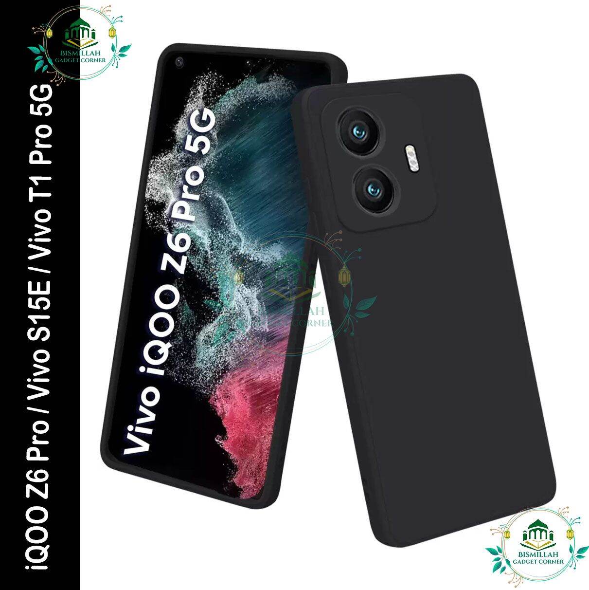 Premium Liquid Silicone Phone case for iQOO Z6 Pro / Vivo S15E / Vivo T1 Pro 5G Liquid Silicon Mobile Back Case Soft Silicone Phone Cover