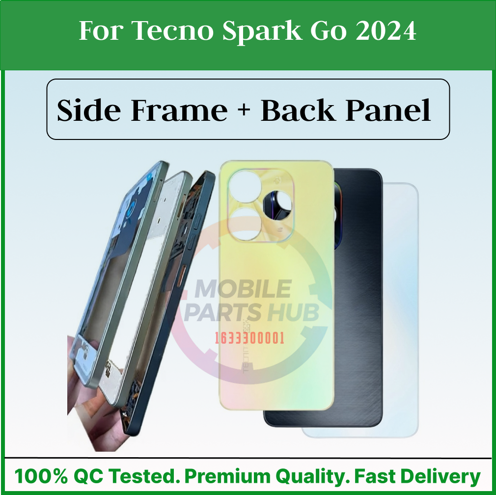 For Tecno Spark Go 2024 Full Body Housing ( Side Frame + Back Panel Without Camera Glass ) Mobile Parts & Accessories Price in Bangladesh - Mobile.com.bd