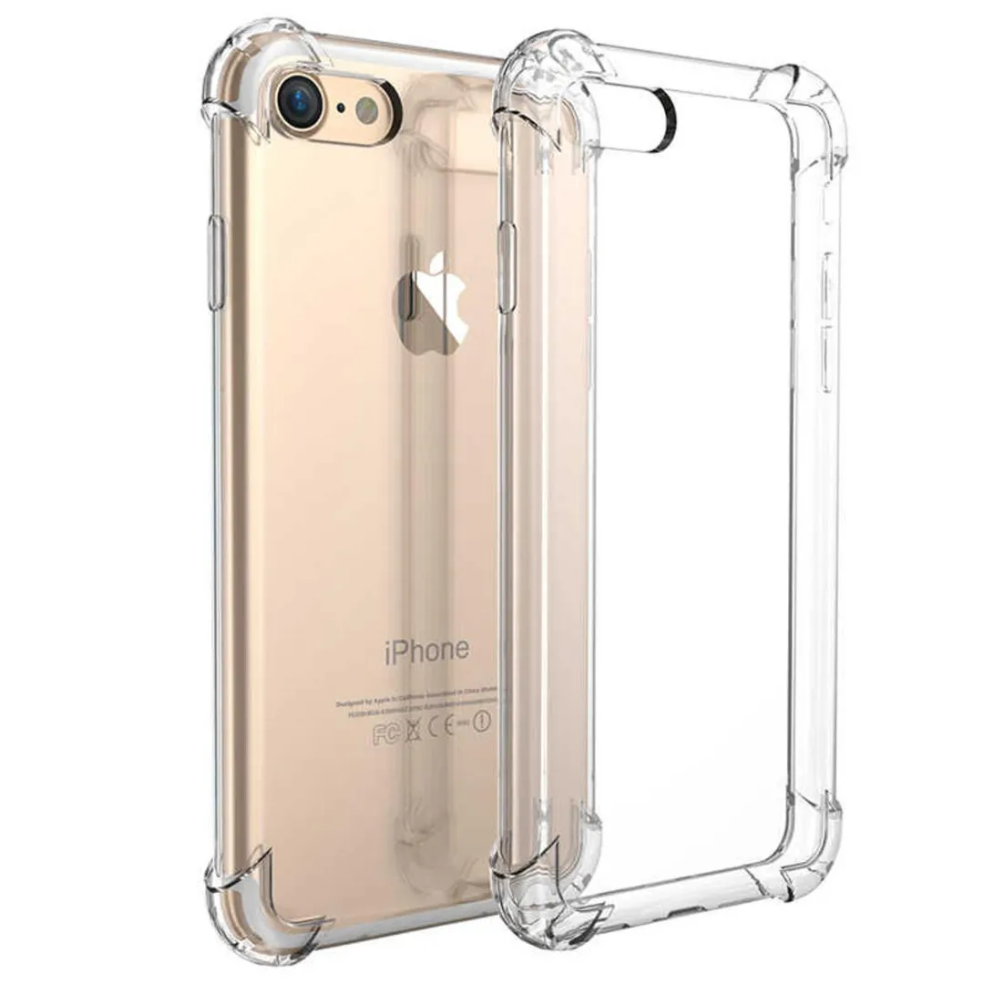 For Apple Iphone 8 Premium Silicone Case Crystal Clear Soft Tpu Ultra-Thin Transparent Flexible Protective Mobile Phone Back Cover Phone Cases & Covers Price in Bangladesh - Mobile.com.bd