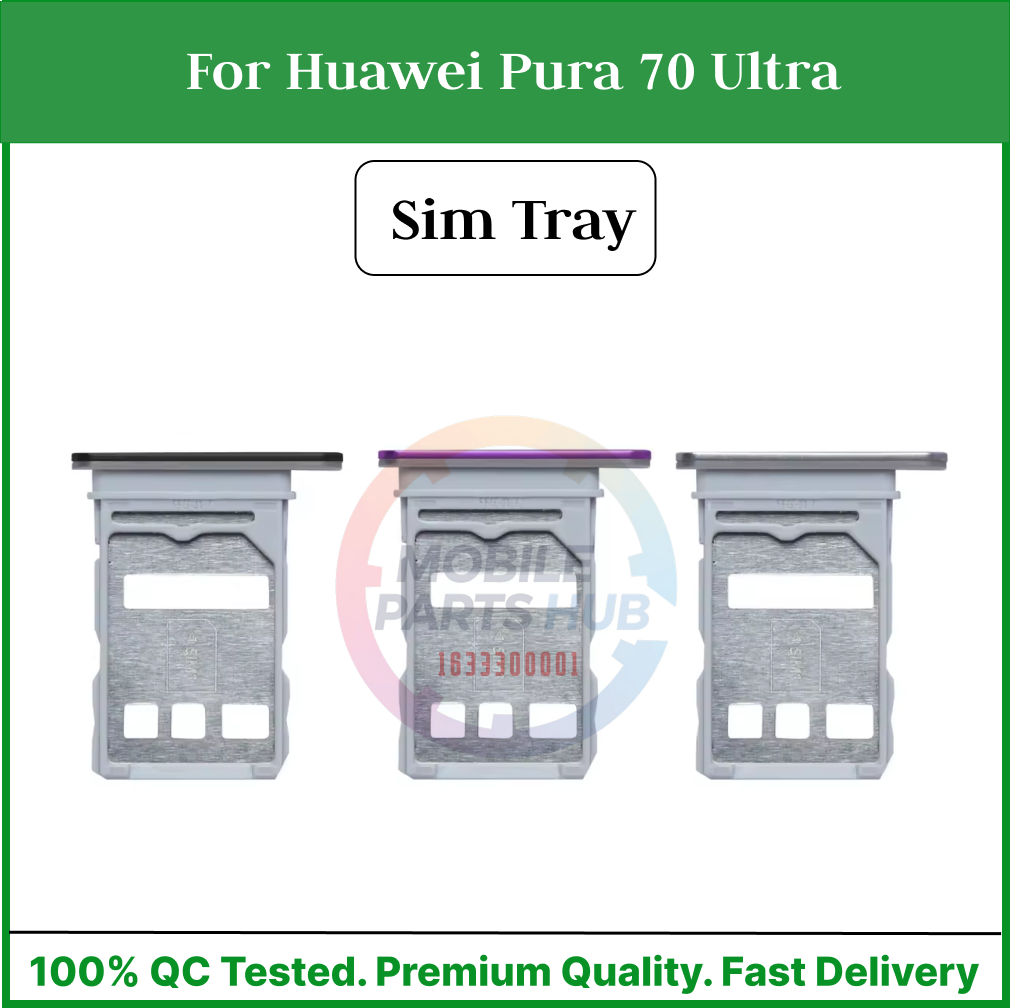 Huawei Pura 70 Ultra Sim Tray Micro SD Card Slot with Sim Ejector Pin Replacement Part - Price in Bangladesh