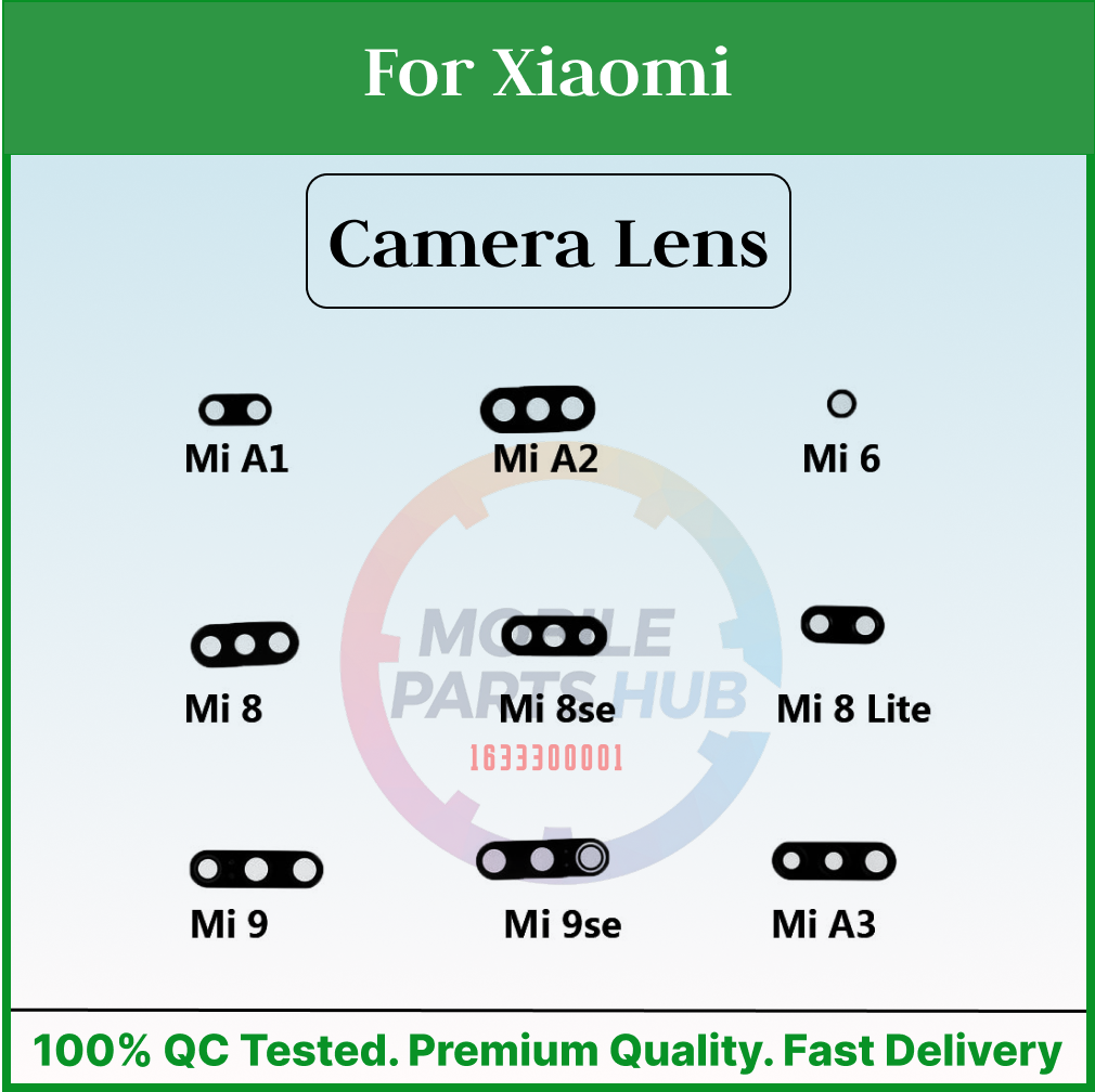 Back Rear Camera Lens Glass Compatible with Xiaomi Mi A1 A2 A3 6 8 8SE 8 Lite 9 9SE Camera Lens Glass Without Frame Mobile Parts & Accessories Price in Bangladesh - Mobile.com.bd
