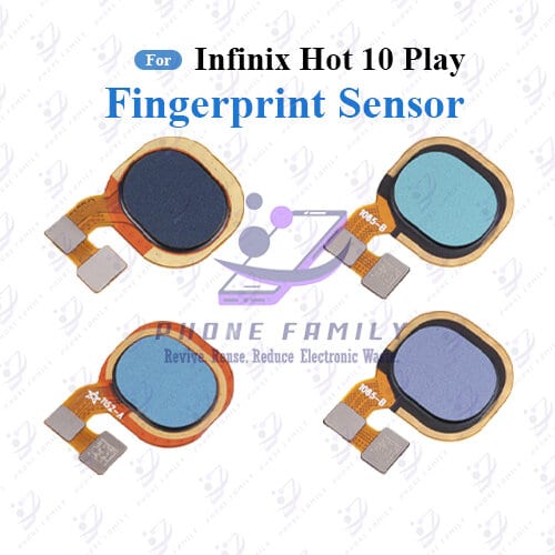 For Infinix Hot 10 Play Fingerprint Sensor with Flex Cable - Price in Bangladesh