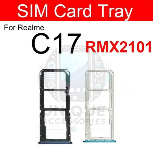 Realme C17 Sim Tray Micro SD Card Slot with Sim Ejector Pin Replacement Part Sim Trays & Ejector Pins Price in Bangladesh - Mobile.com.bd