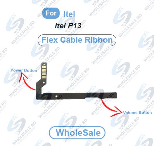 Itel P13 Power On/Off Switch Button Side Volume Up Down Buttons Flex Cable Replacement Parts (Wholesale) Other Parts Price in Bangladesh - Mobile.com.bd