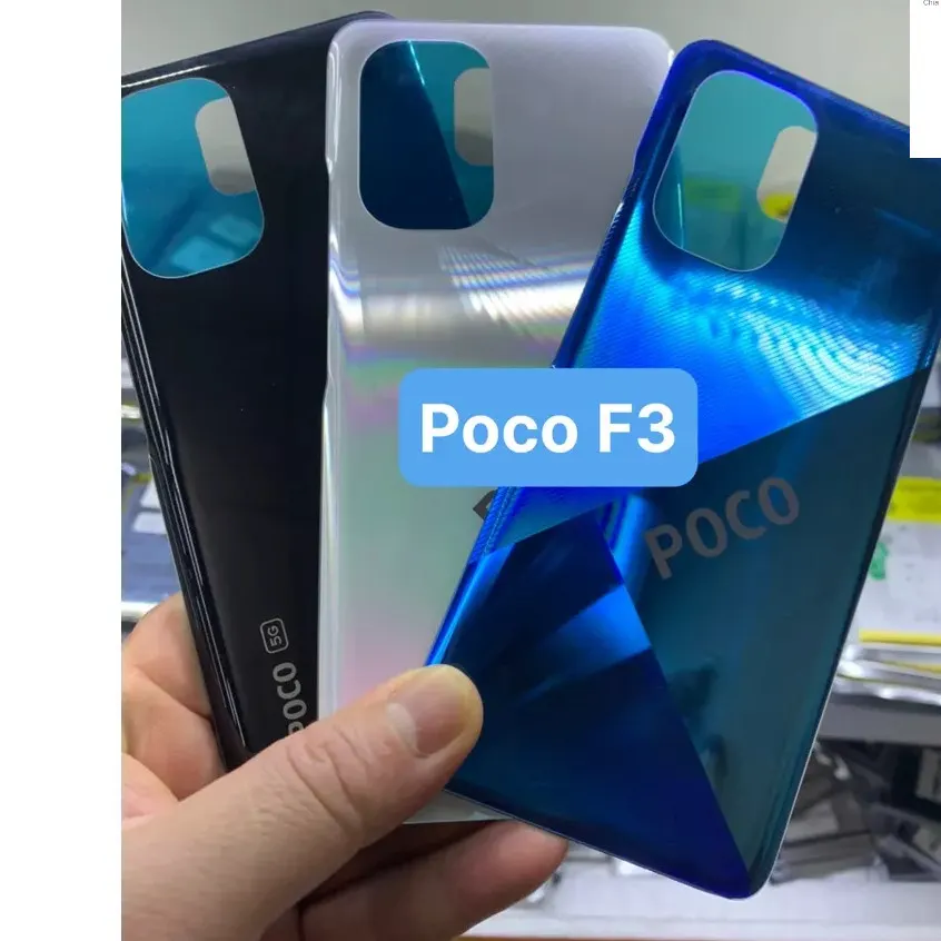 Replacement Backshell Glass Panel for Xiaomi Poco F3 Battery Back Door Housing Replacement Parts Price in Bangladesh - Mobile.com.bd
