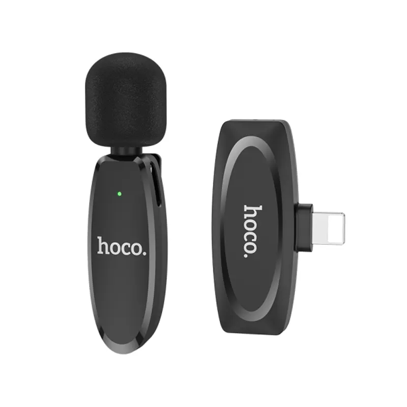 Hoco L15 Lightning Wireless Digital Microphone - Black