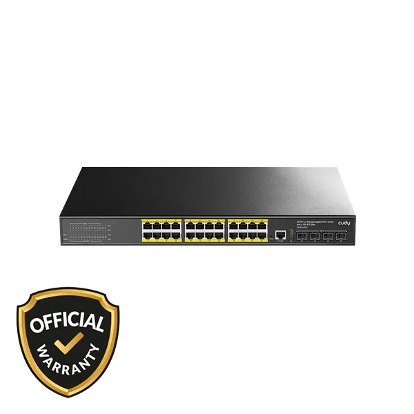 Cudy 24-Port L3 Managed Gigabit PoE+ Switch (GS5024PS4)