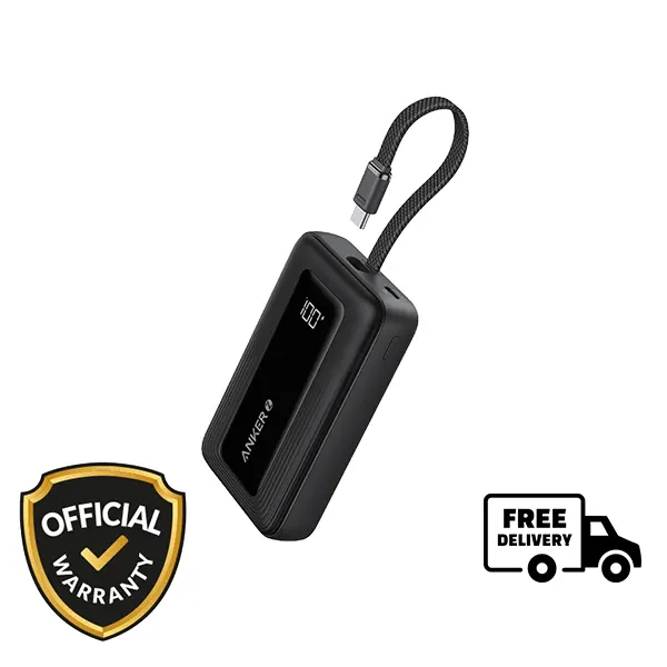 Anker Zolo 30W 10000mAh Power Bank with Built-in Cable