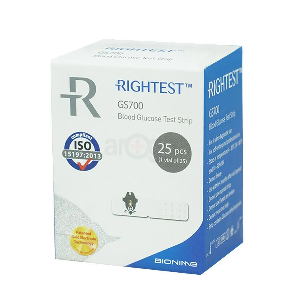 Rightest Bionime Blood Glucose GS-700 Strip 25pcs Healthcare and Accessories Price in Bangladesh - Mobile.com.bd