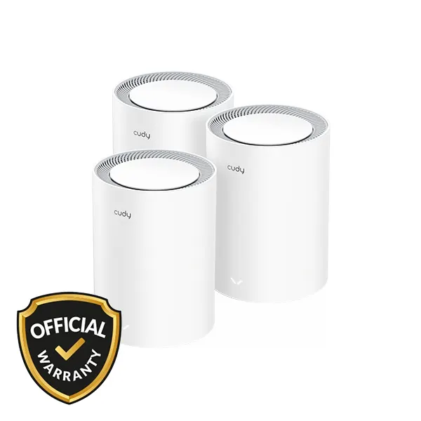 Cudy M3000 3-Pack AX3000 Dual Band Wi-Fi 6 Mesh Router-White