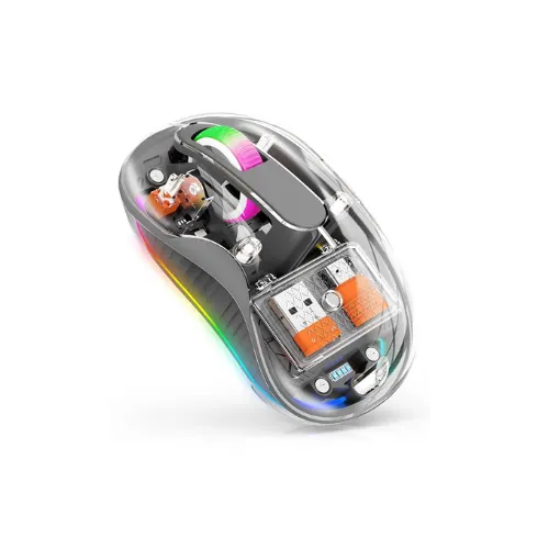 Transparent M333 Bluetooth/ Type-A / Type-C 2.4MHz Multimode Wireless Silent Mouse Price in Bangladesh - Mobile.com.bd