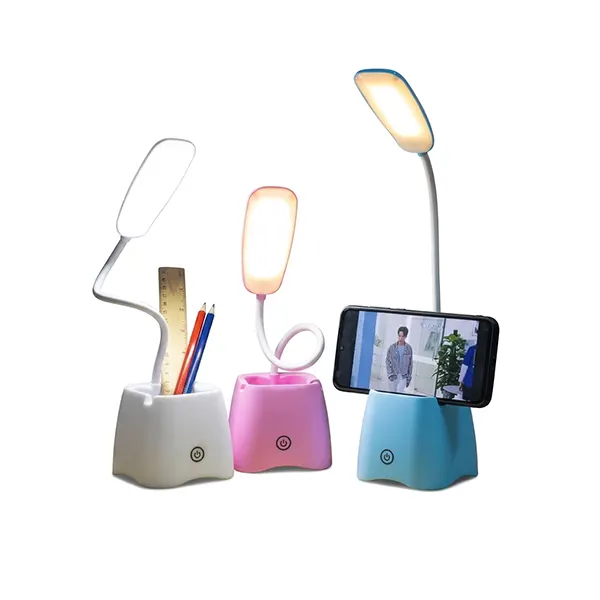 Study Lamp with Storage and Mobile Holder